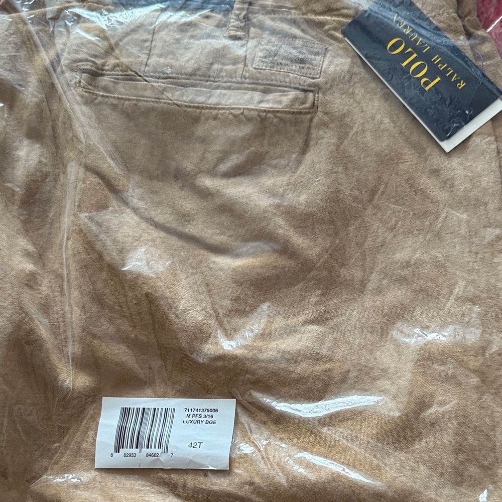 Polo by Ralph Lauren Men's Khaki (Linen and Cotton) - Picture 4 of 5